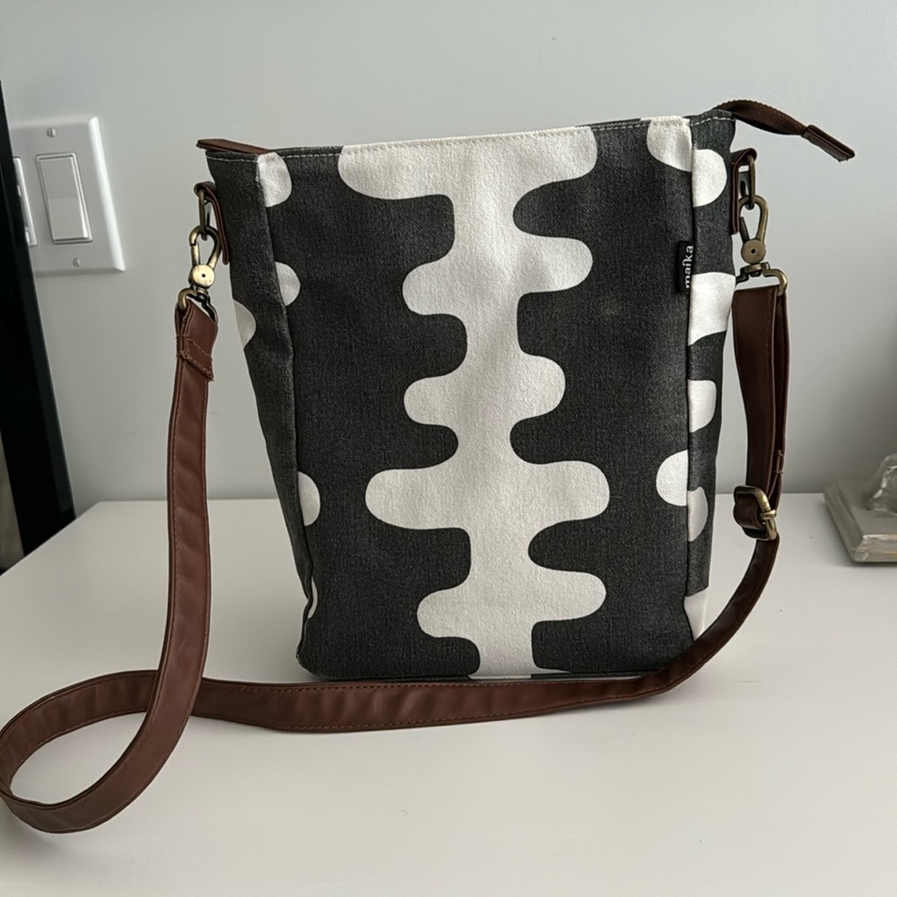 Maika Canvas Crossbody Bag and Cell Phone Bag